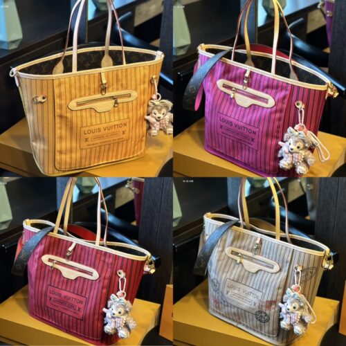 Alternative view of Louis Vuitton Neverfull Bandoulière Inside Out Monogram Rouge Sari 33Cm M12096