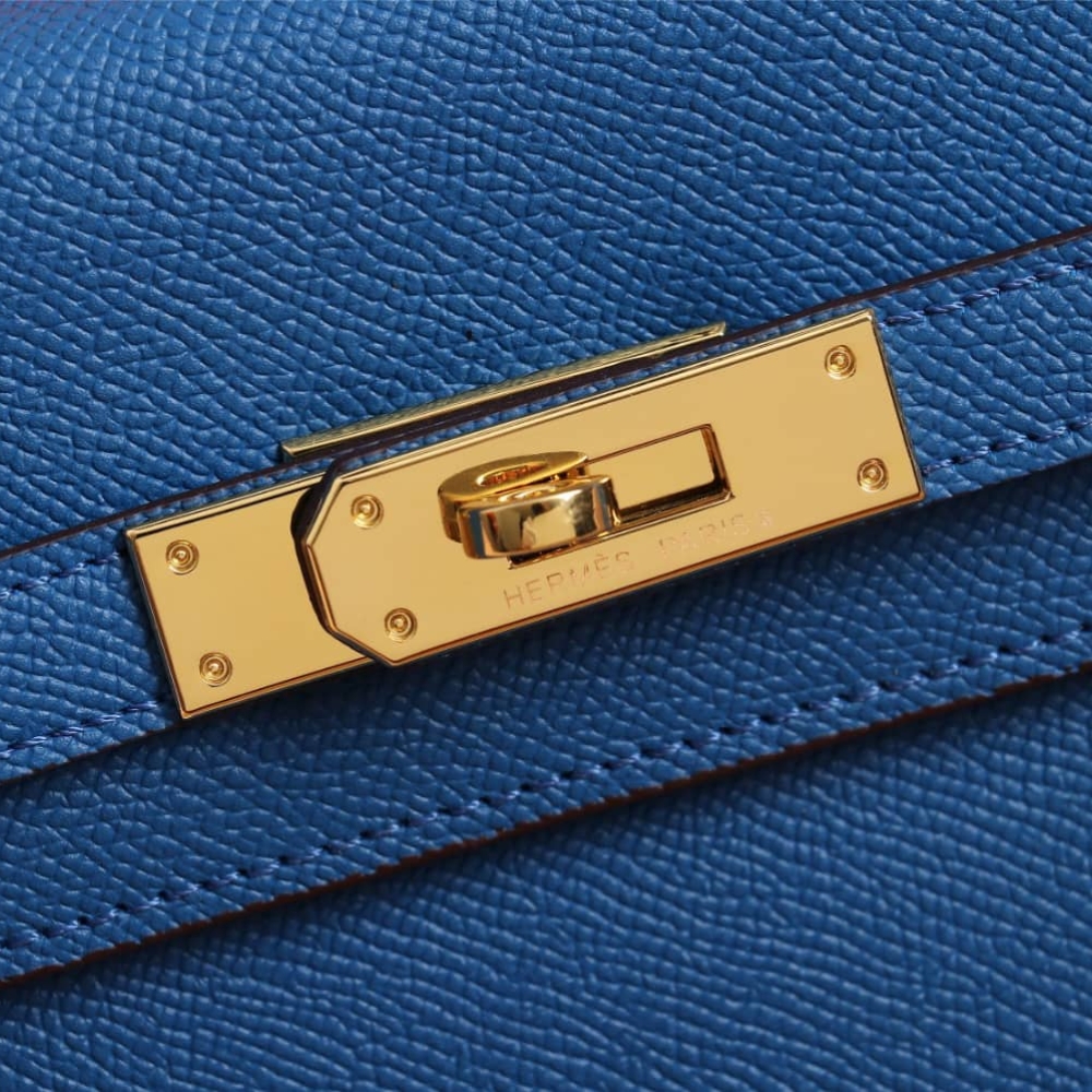 HERMÈS BIRKIN B25 TOGO BLUE 25CM - Image 7