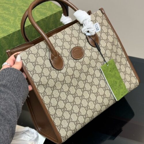 Alternative view of Gucci GG Small Tote Bag Beige Ebony 31Cm ‎‎659983 92TCG 8563