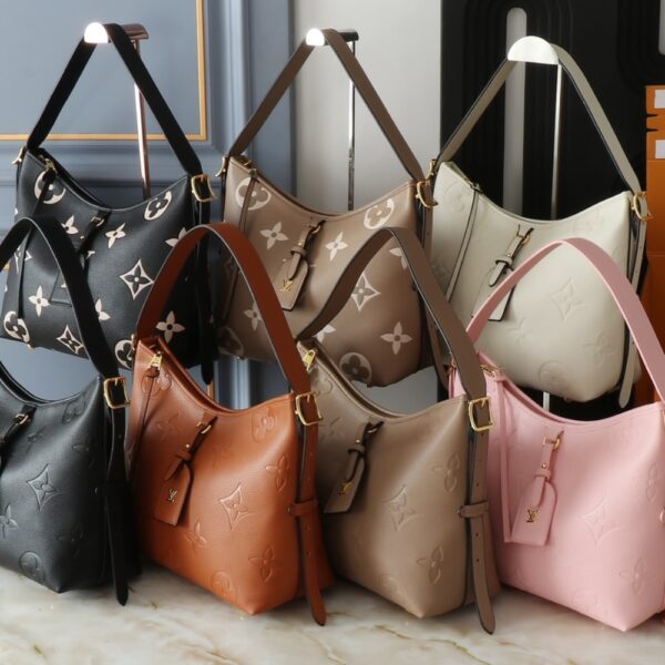 LOUIS VUITTON CARRYALL PM MONOGRAM EMPREINTE PINK OPALE M47082 - Image 3