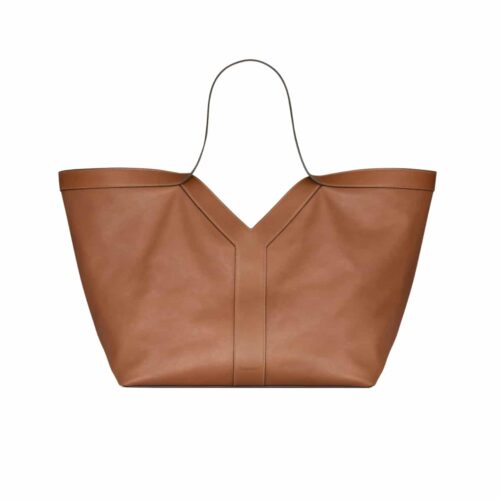 Saint Laurent Y Tote In Leather Bag Brown 37cm 817602aaec36359