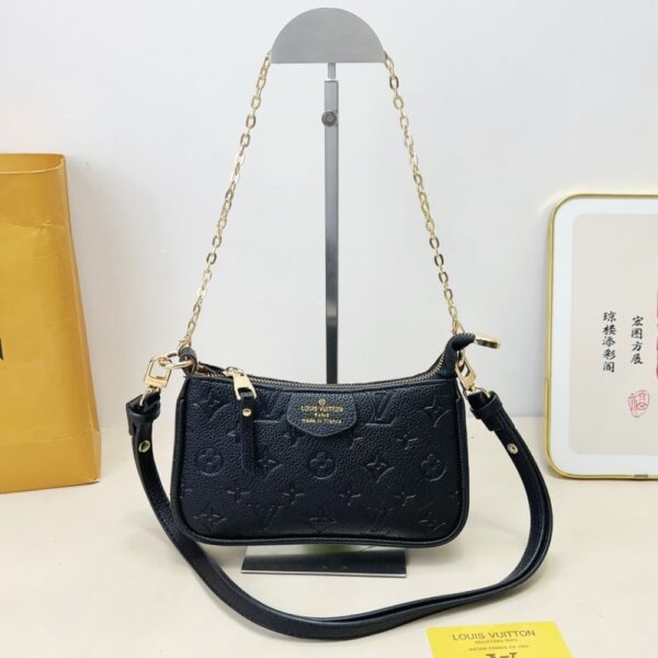 LOUIS VUITTON EASY POUCH ON STRAP BLACK 21CM M80349 - Image 4