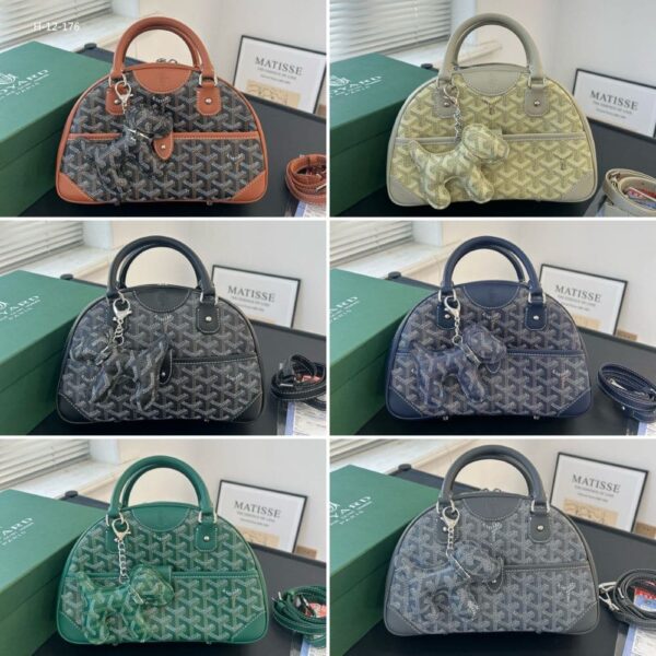 GOYARD SAINT JEANNE BAG COATED CANVAS GREY 27CM - Image 3