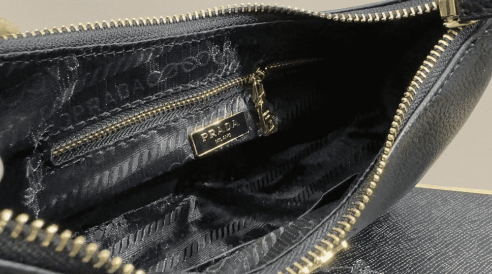 PRADA HOBO BAG BLACK 23CM - Image 4