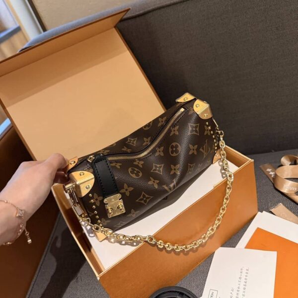 LOUIS VUITTON SLIM TRUNK BAG MONOGRAM BROWN 23CM M13147 - Image 2