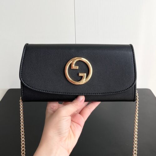 Alternative view of Gucci Blondie Continental Chain Wallet Black 21Cm ‎725215 Uxx0G 1000