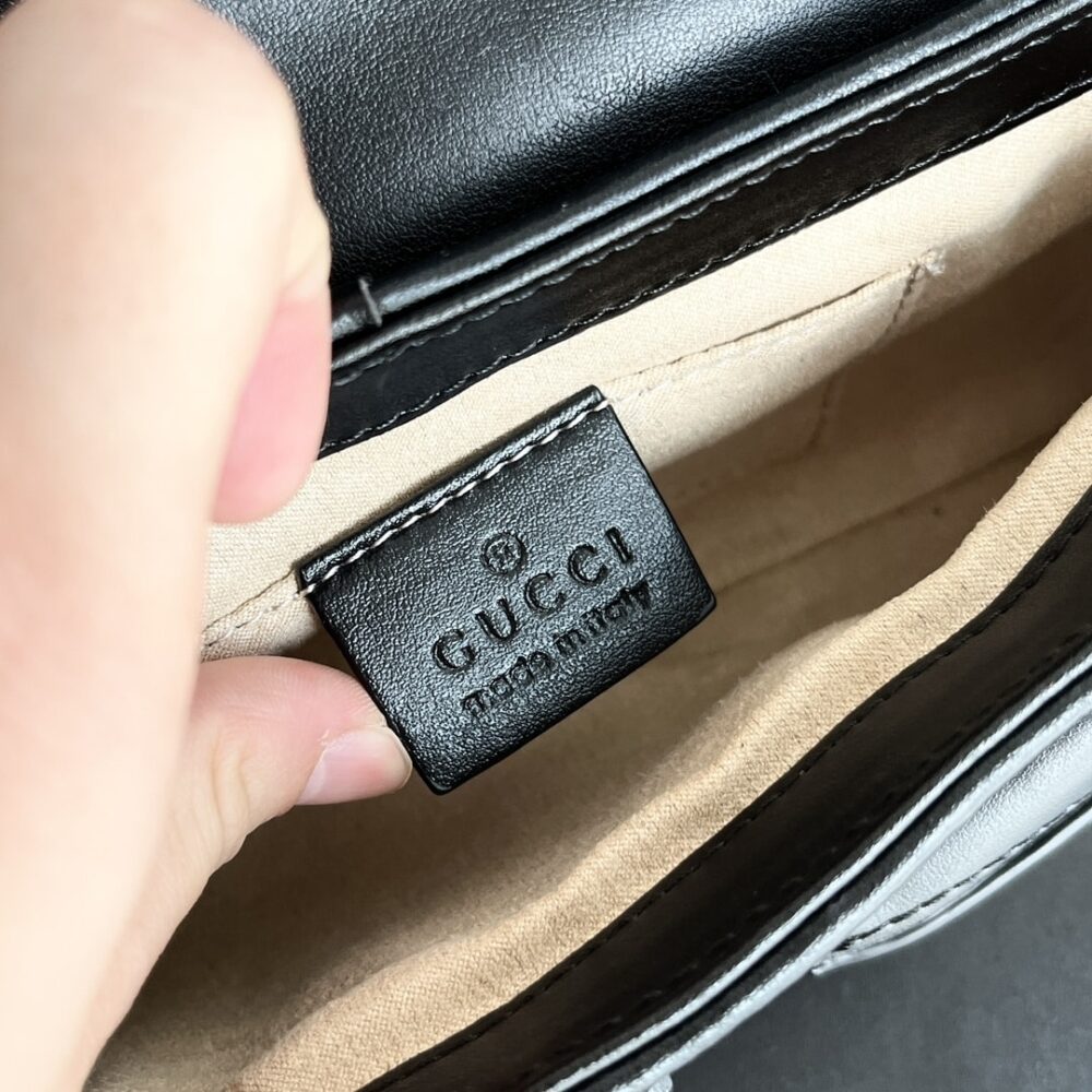 GUCCI HORSEBIT CHAIN SMALL SHOULDER BAG BLACK 27CM 764255 AACU1 1000 - Image 4