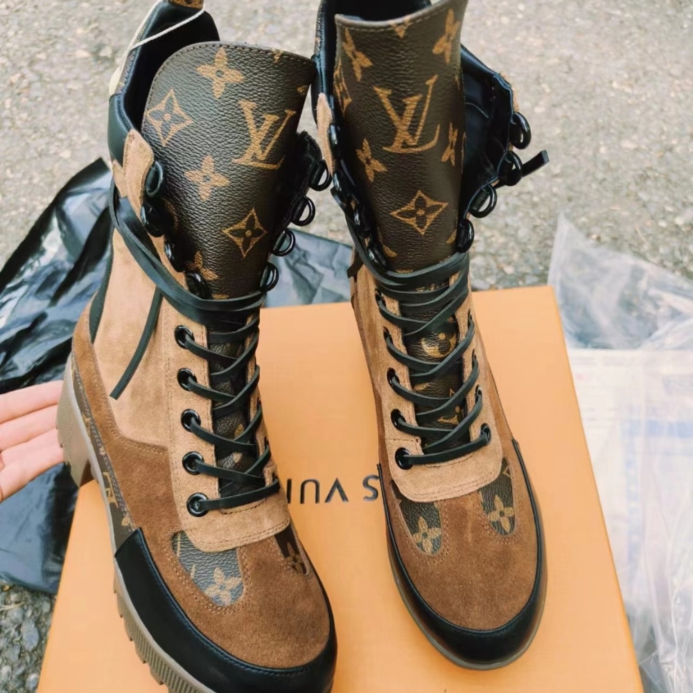 LOUIS VUITTON LAUREATE DESERT BOOT BEIGE 1A4XYG - Image 5