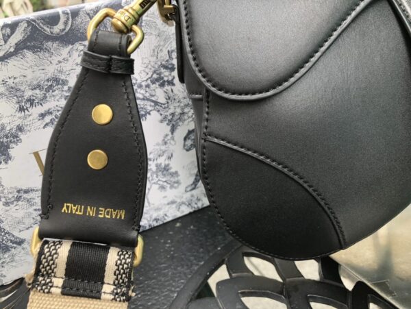 DIOR SADDLE BAG BLACK 25CM - Image 6