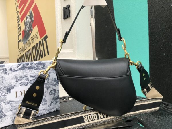 DIOR SADDLE BAG BLACK 25CM - Image 3