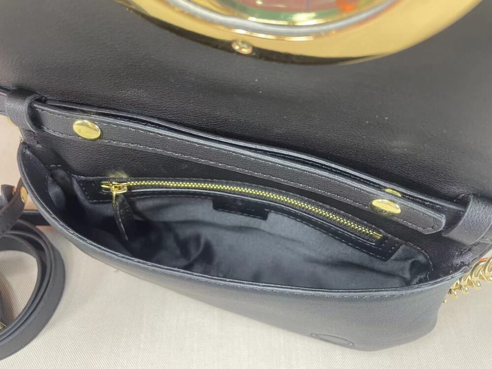 GUCCI BLONDIE SHOULDER BAG BLACK LEATHER 28CM 699268 UXX0G 1000 - Image 3