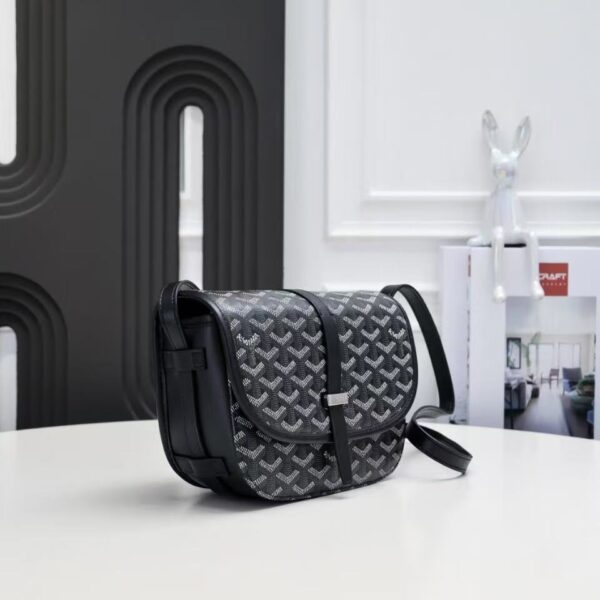 GOYARD BELVEDERE PM BAG BLACK 22CM - Image 3