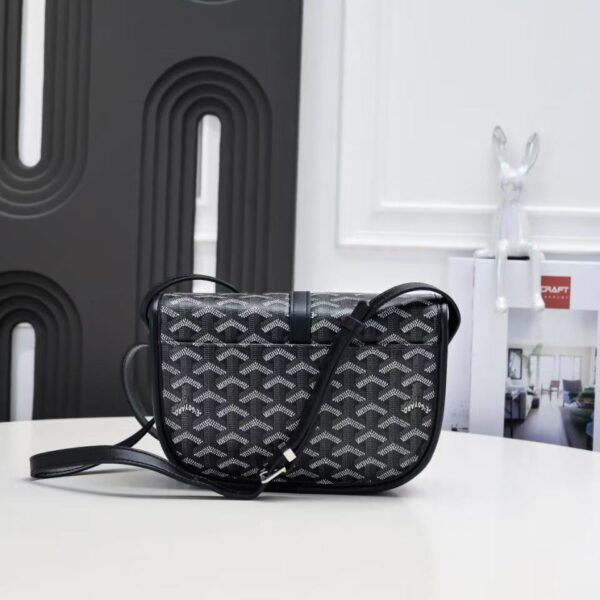 GOYARD BELVEDERE PM BAG BLACK 22CM - Image 6
