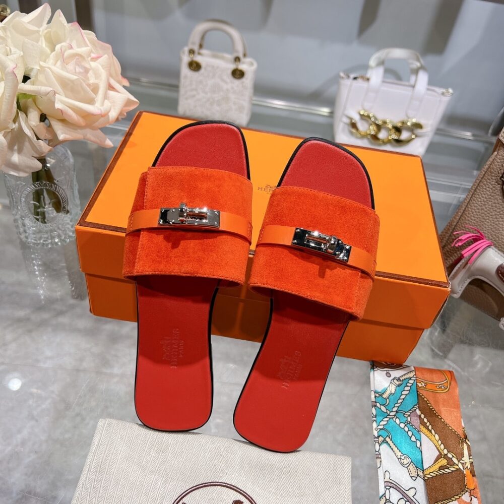 HERMES GIULIA SANDAL ORANGE H232130Z 5H360 - Image 2
