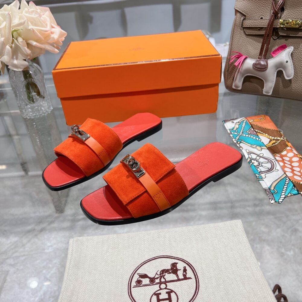 HERMES GIULIA SANDAL ORANGE H232130Z 5H360 - Image 3