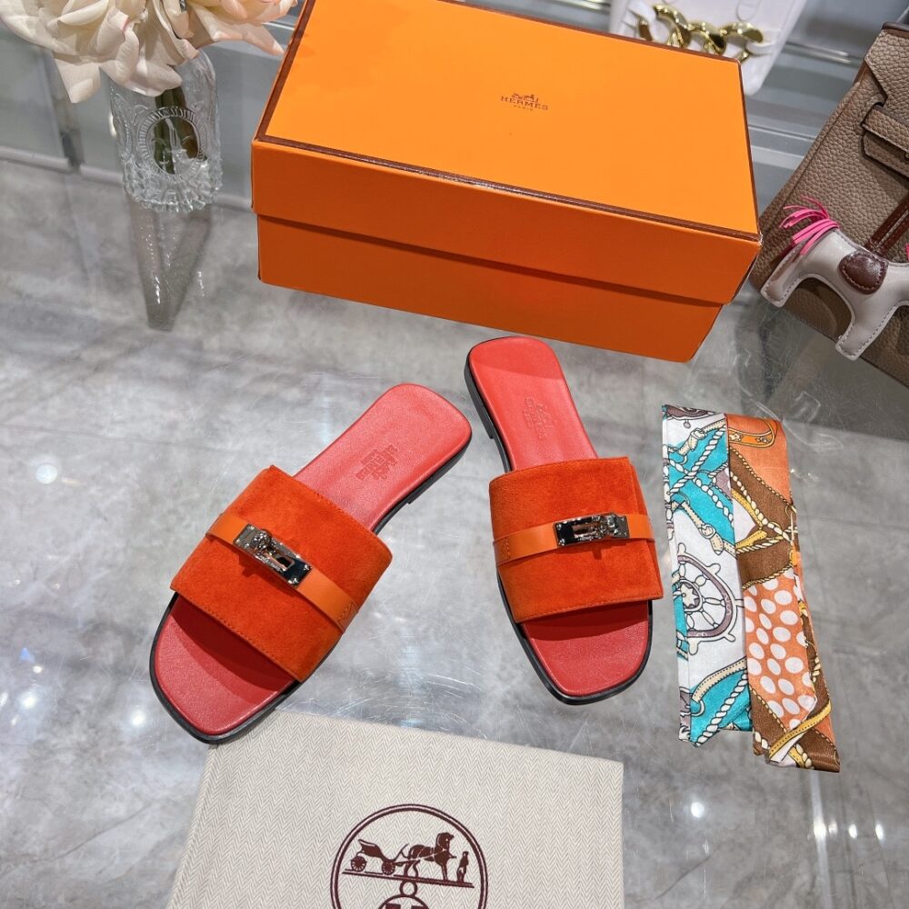 HERMES GIULIA SANDAL ORANGE H232130Z 5H360 - Image 4