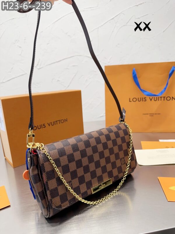 LOUIS VUITTON FAVORITE MM DAMIER EBENE 26CM - Image 2