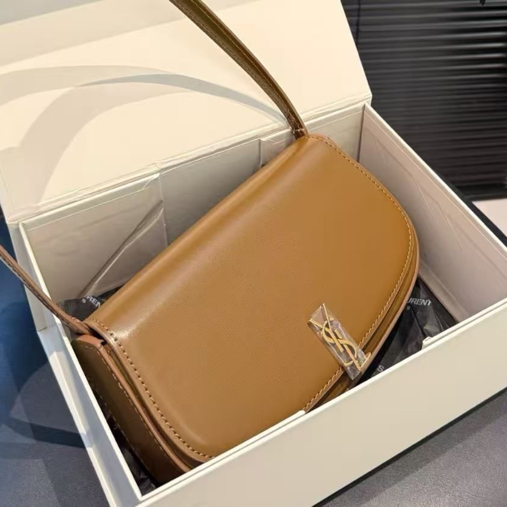 Saint Laurent Mini Voltaire In Box Dark Brown 21Cm 7796420SX0W2760 - Image 2