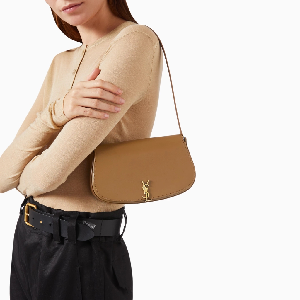 Saint Laurent Mini Voltaire In Box Dark Brown 21Cm 7796420SX0W2760 - Image 3