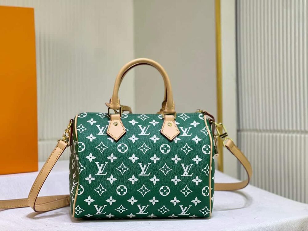 LOUIS VUITTON SPEEDY P9 BANDOULIÈRE MONOGRAM LEATHER GREEN 25CM - Image 2