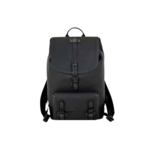 LOUIS VUITTON CHRISTOPHER SLIM BACKPACK RUCKSACK TAURILLON LEATHER BLACK 40CM M58644