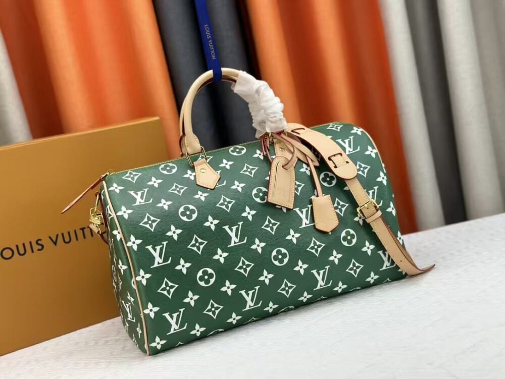 LOUIS VUITTON SPEEDY P9 BANDOULIÈRE 40 BAG GREEN 40 CM M24417 - Image 3