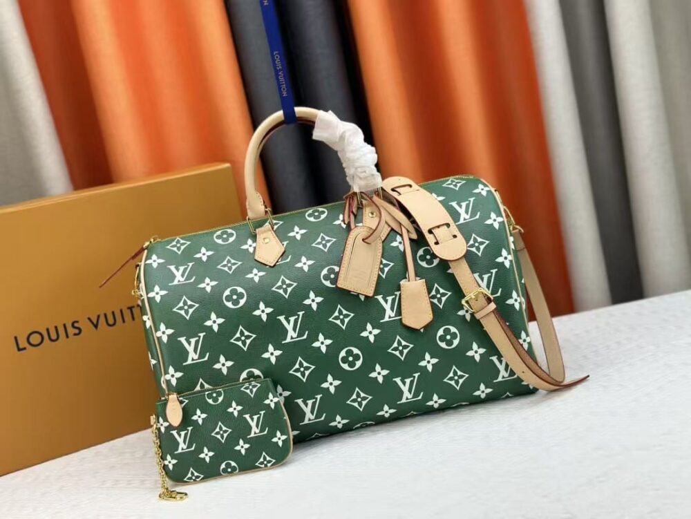 LOUIS VUITTON SPEEDY P9 BANDOULIÈRE 40 BAG GREEN 40 CM M24417 - Image 2