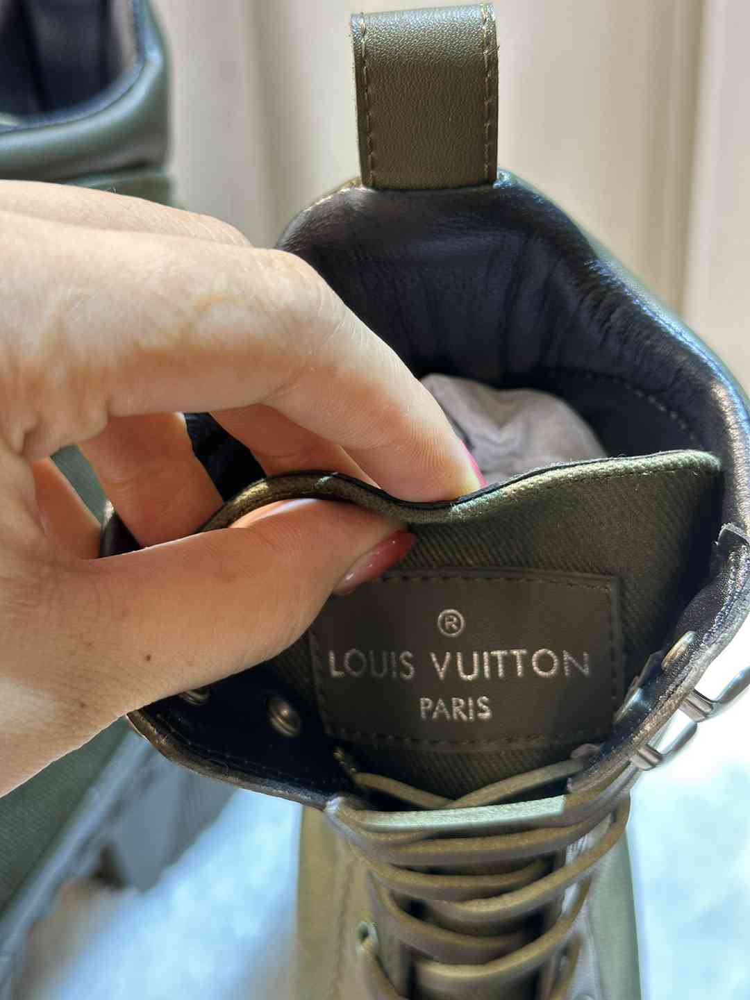 LOUIS VUITTON LAUREATE PLATFORM DESERT BOOT KAKI GREEN 1AC7S9 - Image 5