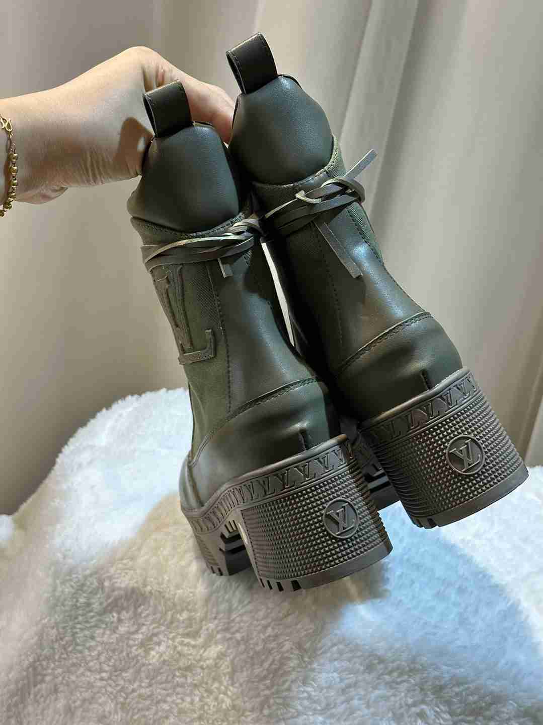 LOUIS VUITTON LAUREATE PLATFORM DESERT BOOT KAKI GREEN 1AC7S9 - Image 3
