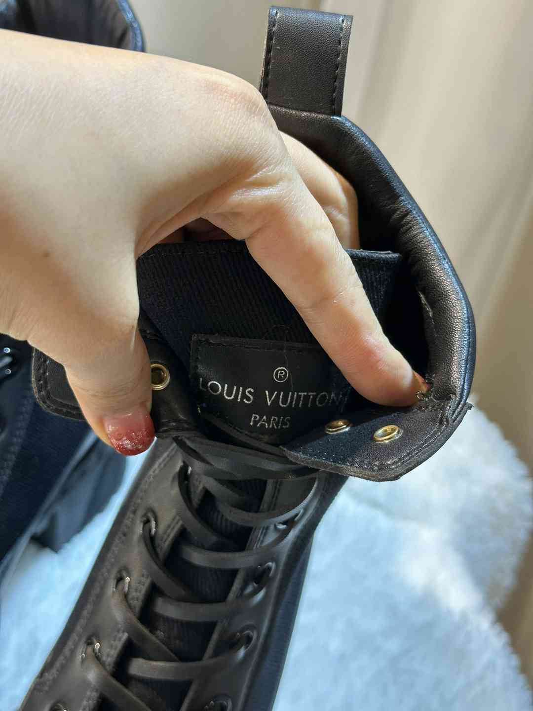 LOUIS VUITTON LAUREATE PLATFORM DESERT BOOT BLACK 1AC7RO - Image 7