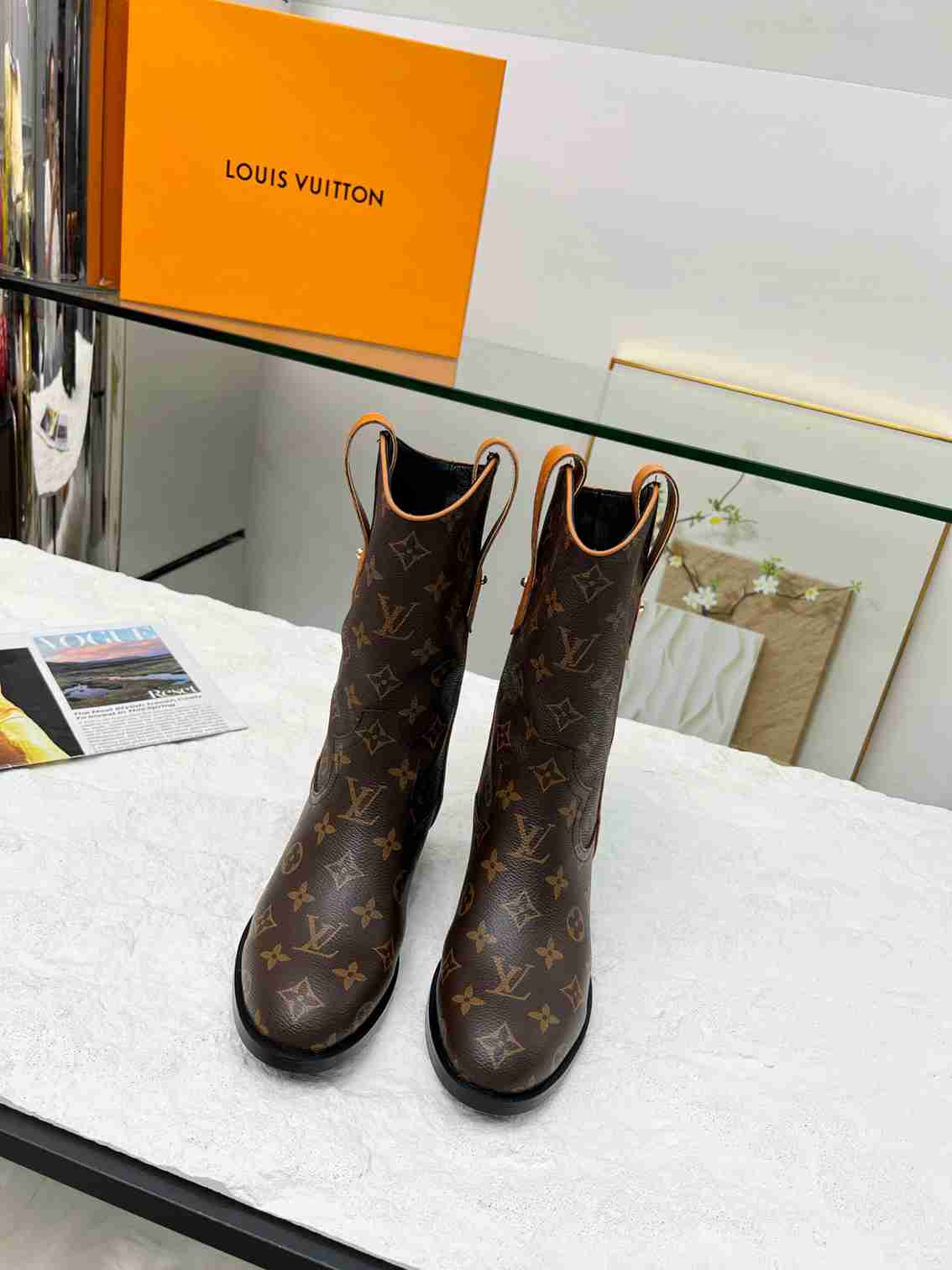 LOUIS VUITTON LV RIDER BOOTS MONOGRAM BROWN - Image 2