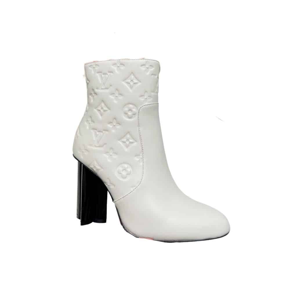 LOUIS VUITTON SILHOUETTE ANKLE BOOT WHITE