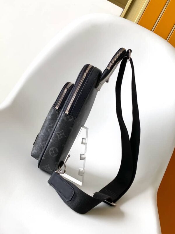 LOUIS VUITTON AVENUE SLINGBAG MONOGRAM MACASSAR BLACK 30CM - Image 6