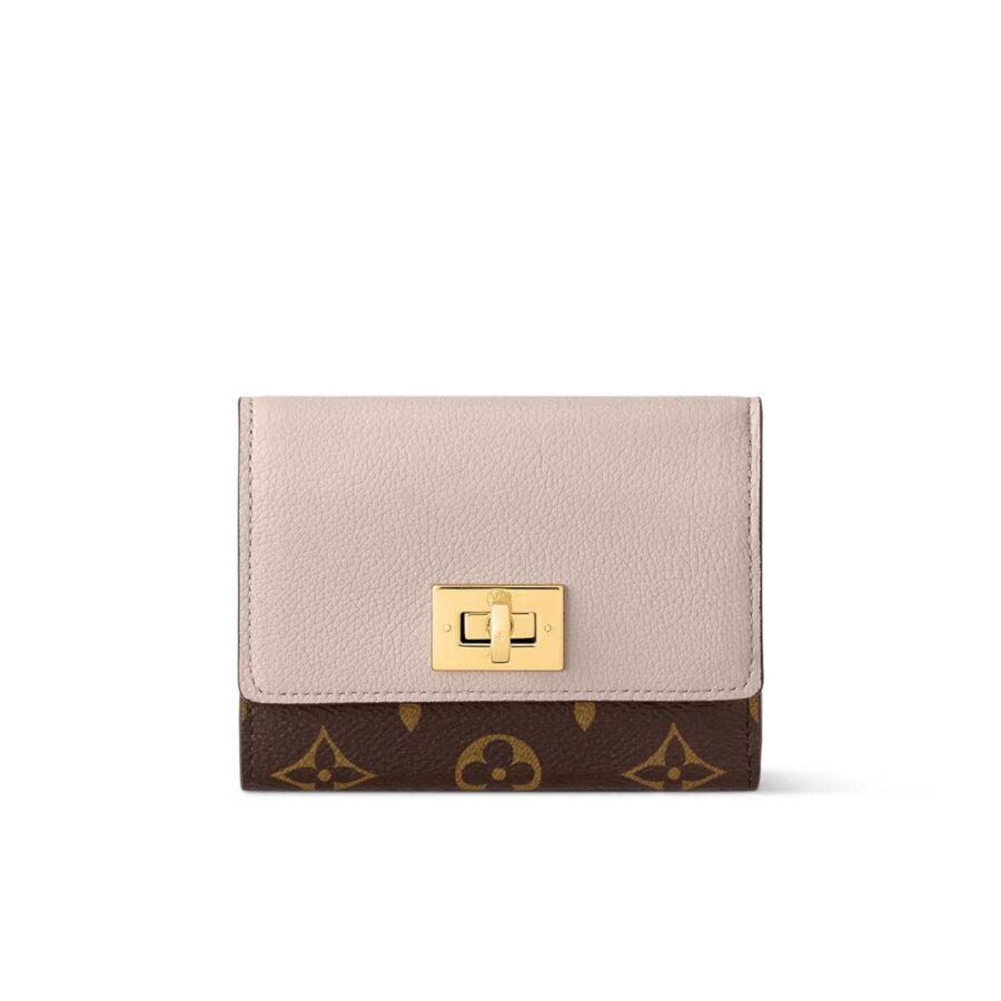 LOUIS VUITTON VICTORINE ON MY SIDE WALLET MONOGRAM GREIGE 12CM M82398