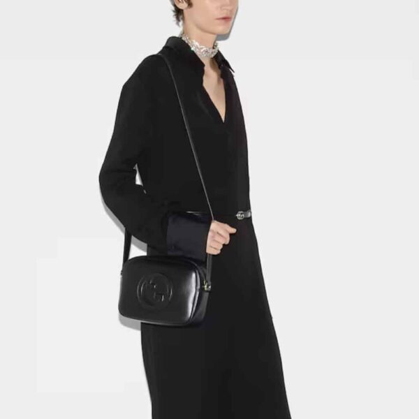 GUCCI BLONDIE MINI SHOULDER BAG BLACK 20CM 820429 AAEDB 1000 - Image 3