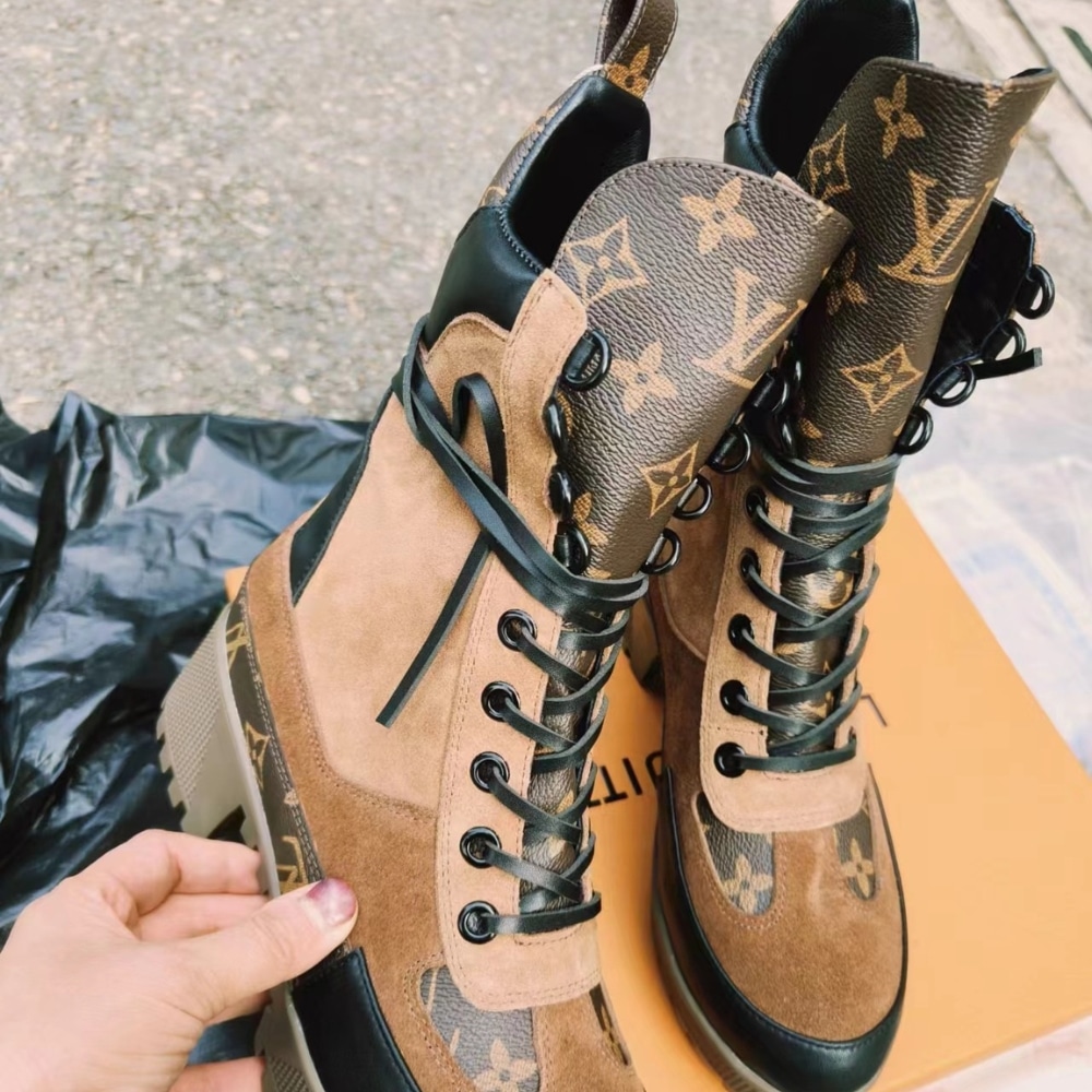 LOUIS VUITTON LAUREATE DESERT BOOT BEIGE 1A4XYG - Image 6