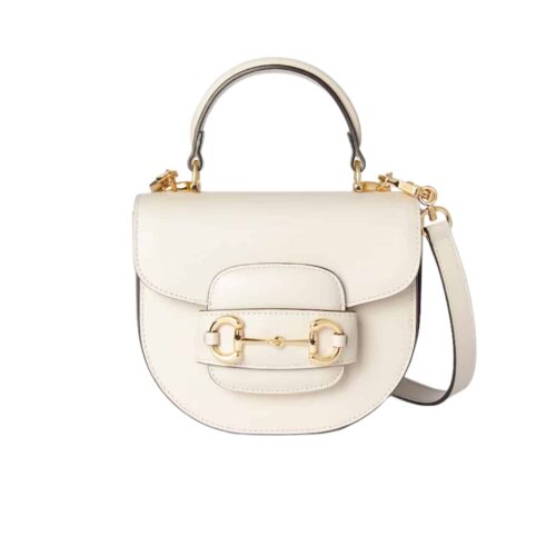 Gucci Horsebit 1955 Mini Top Handle Bag White 14Cm 781387 1Aaqd 9022