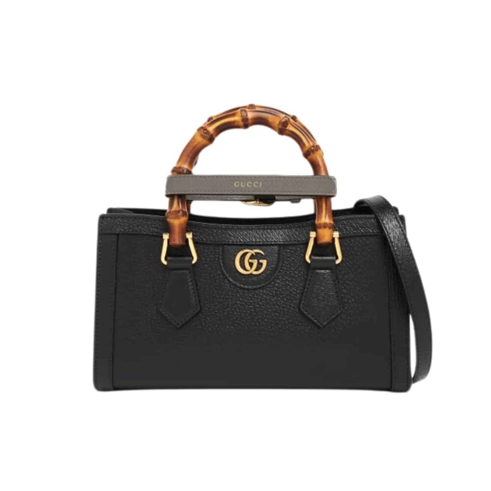 GUCCI DIANA SMALL SHOULDER BAG BLACK 25CM ‎