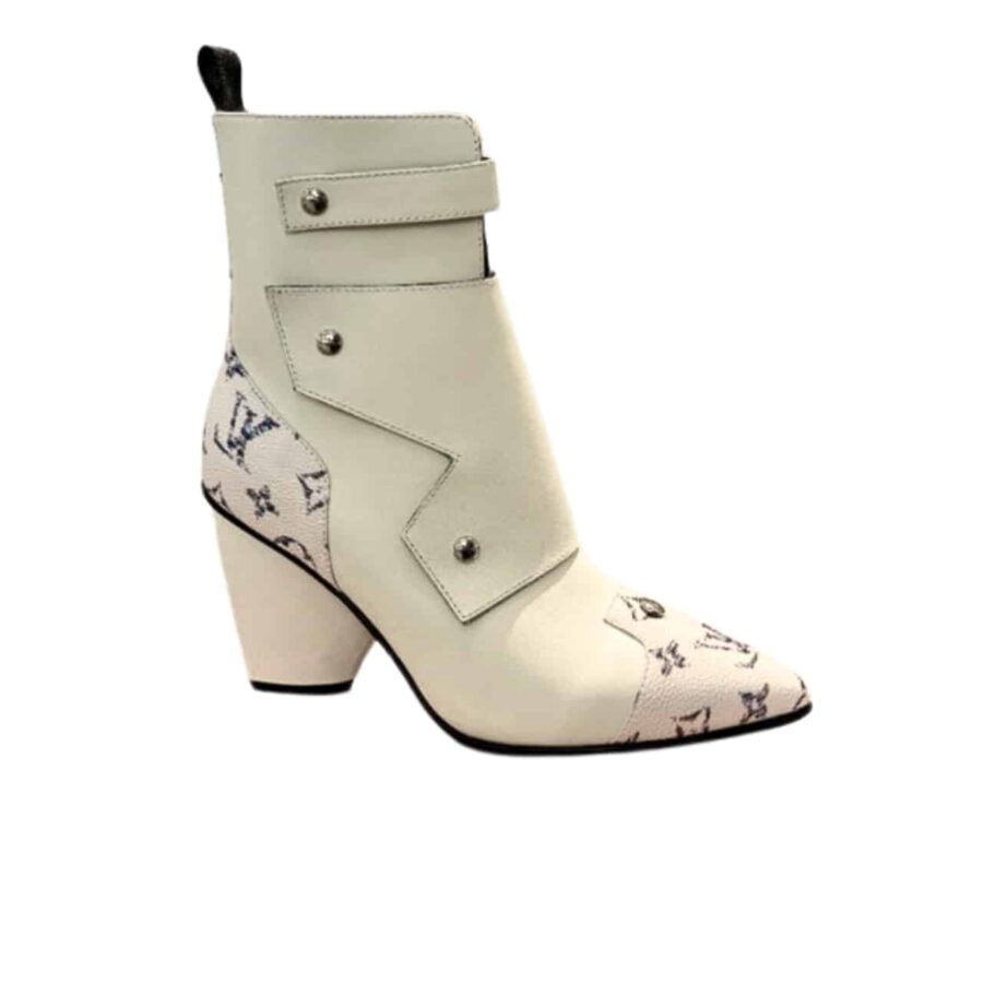 LOUIS VUITTON TRINITY BOOT MONOGRAM AND WHITE