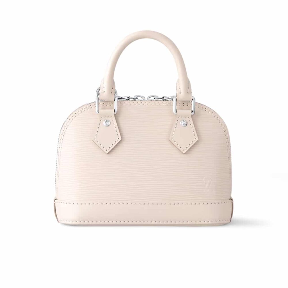 LOUIS VUITTON NANO ALMA BAG WHITE QUARTZ 18CM M82411