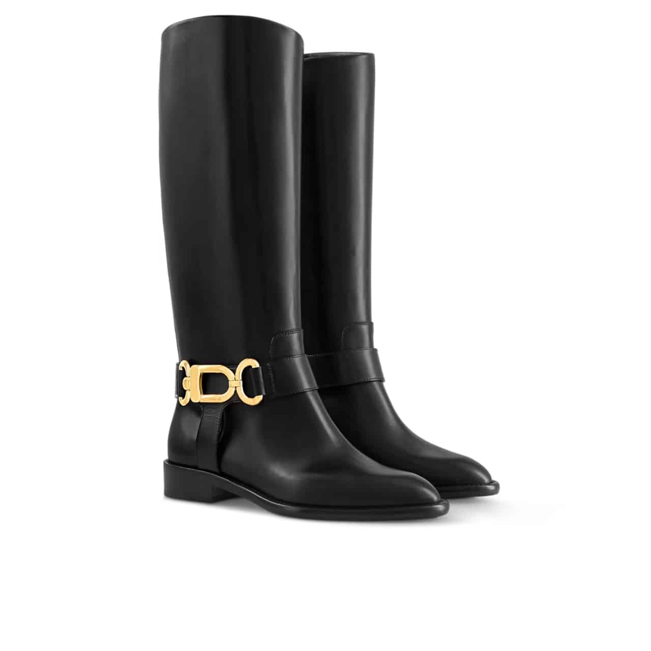 LOUIS VUITTON WESTSIDE FLAT HIGH BOOT BLACK 1AC6V8