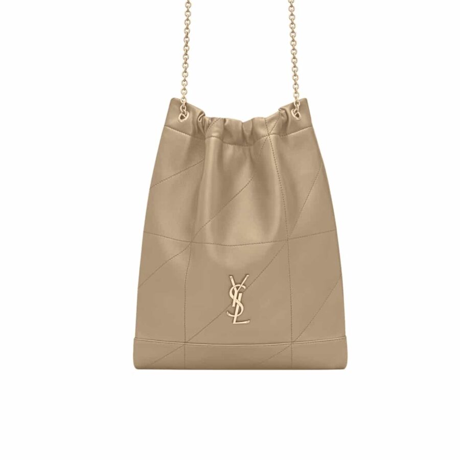 SAINT LAURENT JAMIE 4 3 POCHON IN LIGHT MUSK 31CM