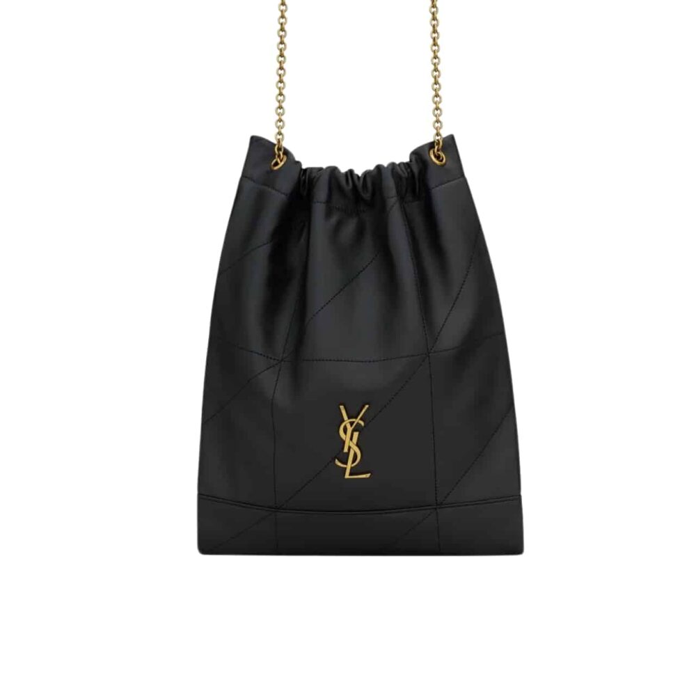 SAINT LAURENT JAMIE 4 3 POCHON IN BLACK 31CM 781666AAB321000