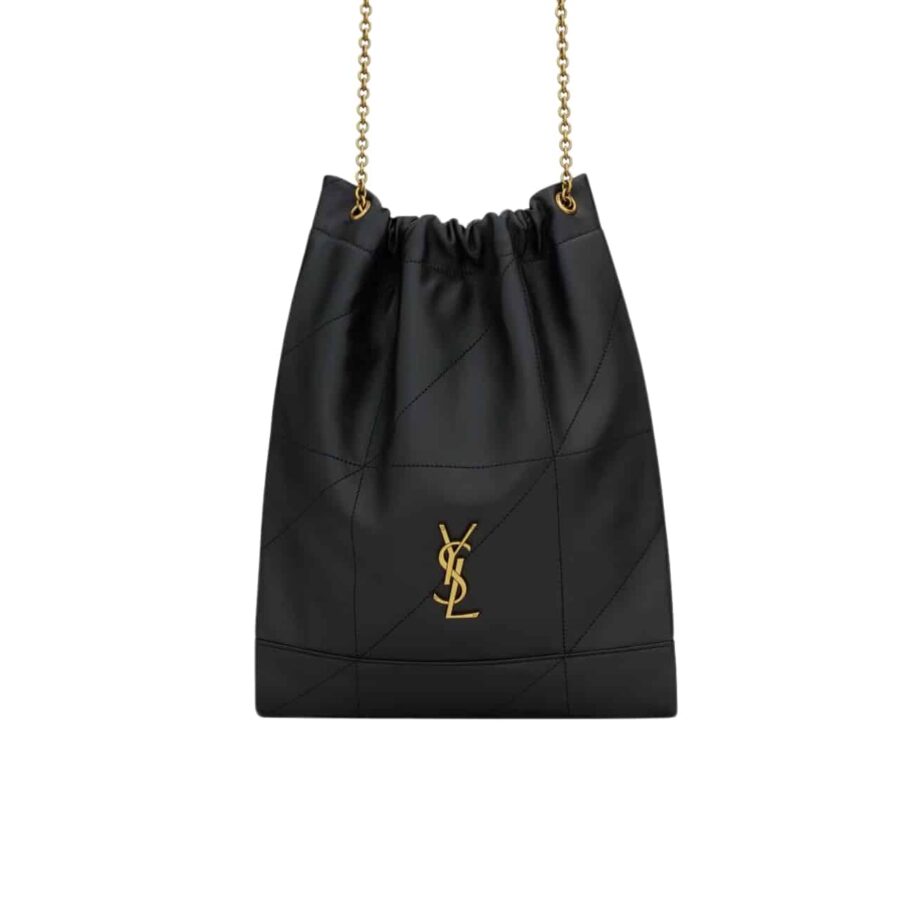 SAINT LAURENT JAMIE 4 3 POCHON IN BLACK 31CM 781666AAB321000