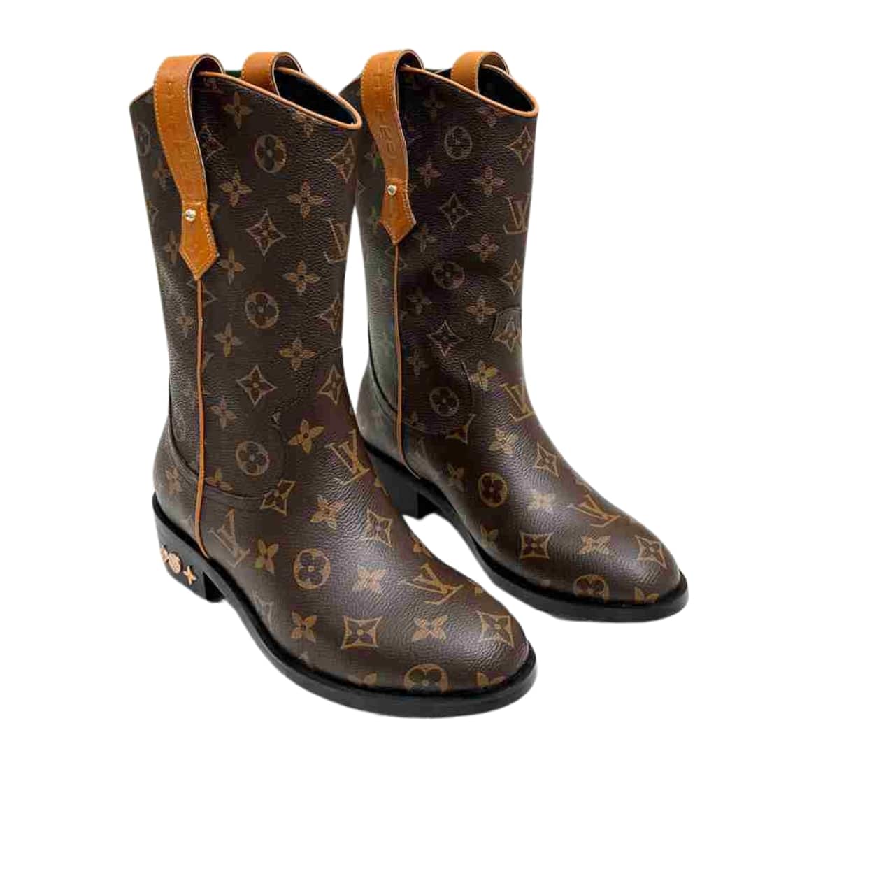 LOUIS VUITTON LV RIDER BOOTS MONOGRAM BROWN
