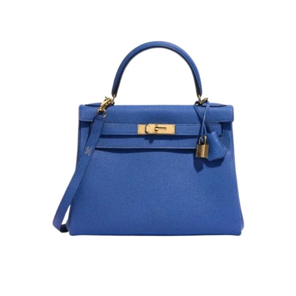 HERMÈS BIRKIN B25 TOGO BLUE 25CM