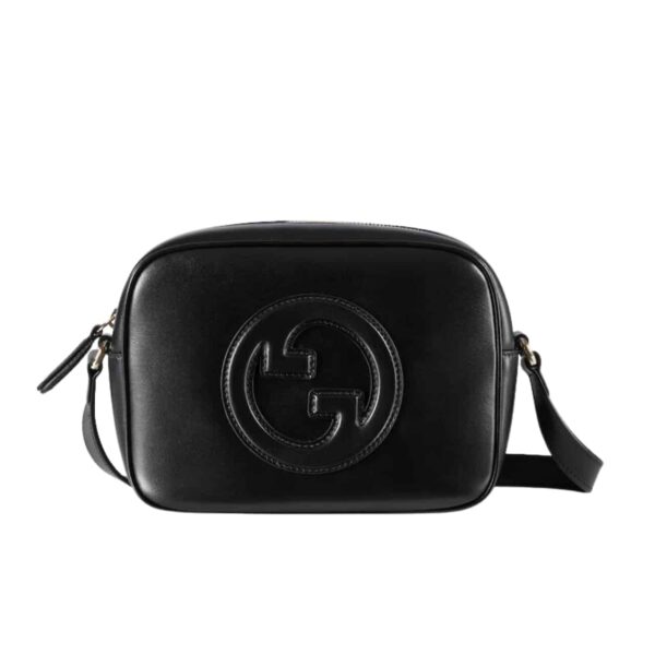 GUCCI BLONDIE MINI SHOULDER BAG BLACK 20CM 820429 AAEDB 1000
