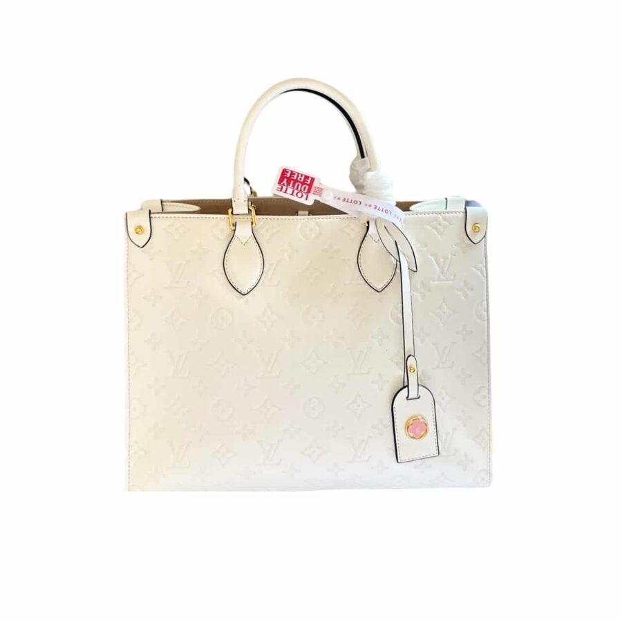 LOUIS VUITTON ON THE GO MM WHITE 35CM