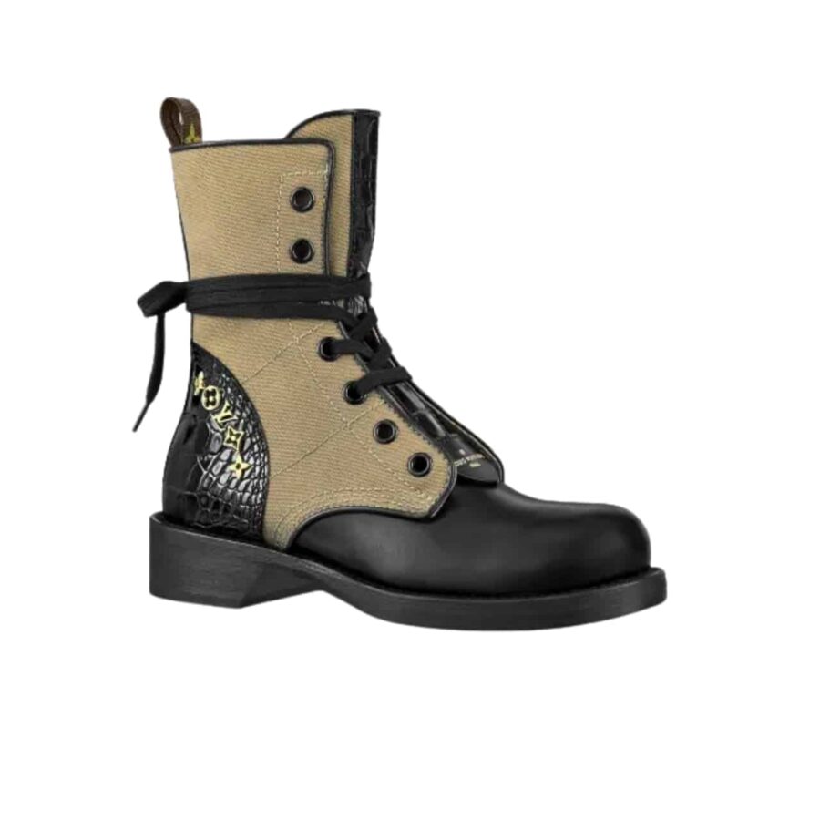 LOUIS VUITTON METROPOLIS FLAT RANGERS BOOTS BROWN 1A9CHU