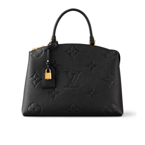 Louis Vuitton Grand Palais Monogram Empreinte Leather Black 34cm M45811